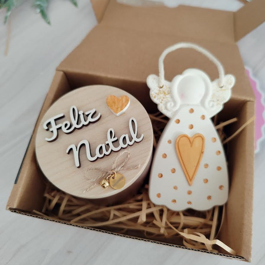Conjunto Gesso Anjinho e Vela