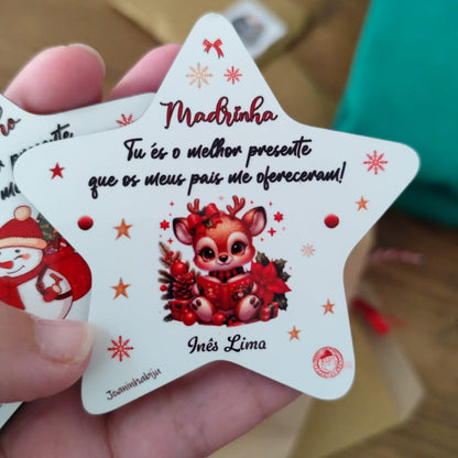 Estrelas de Natal Personalizadas | Decoração Artesanal Portuga