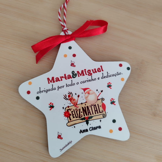 Estrelas de Natal Personalizadas | Decoração Artesanal Portuga