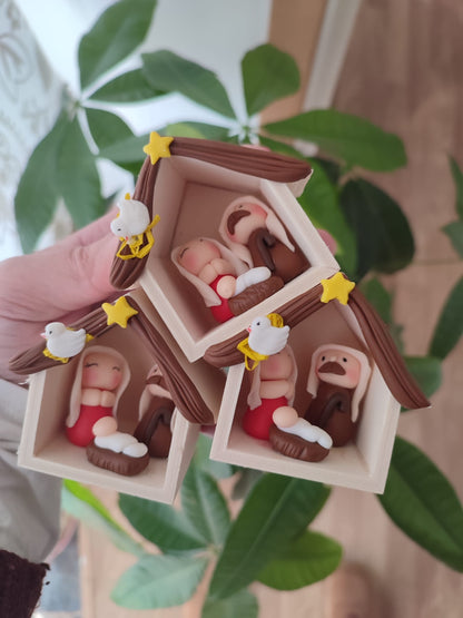 Mini Presépio Artesanal | Decoração Natal Portugal