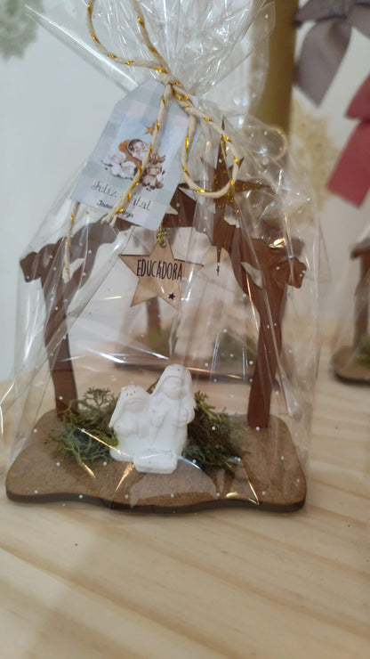 Cabanas de Natal em MDF com Gesso Perfumado | Decoração Artesanal