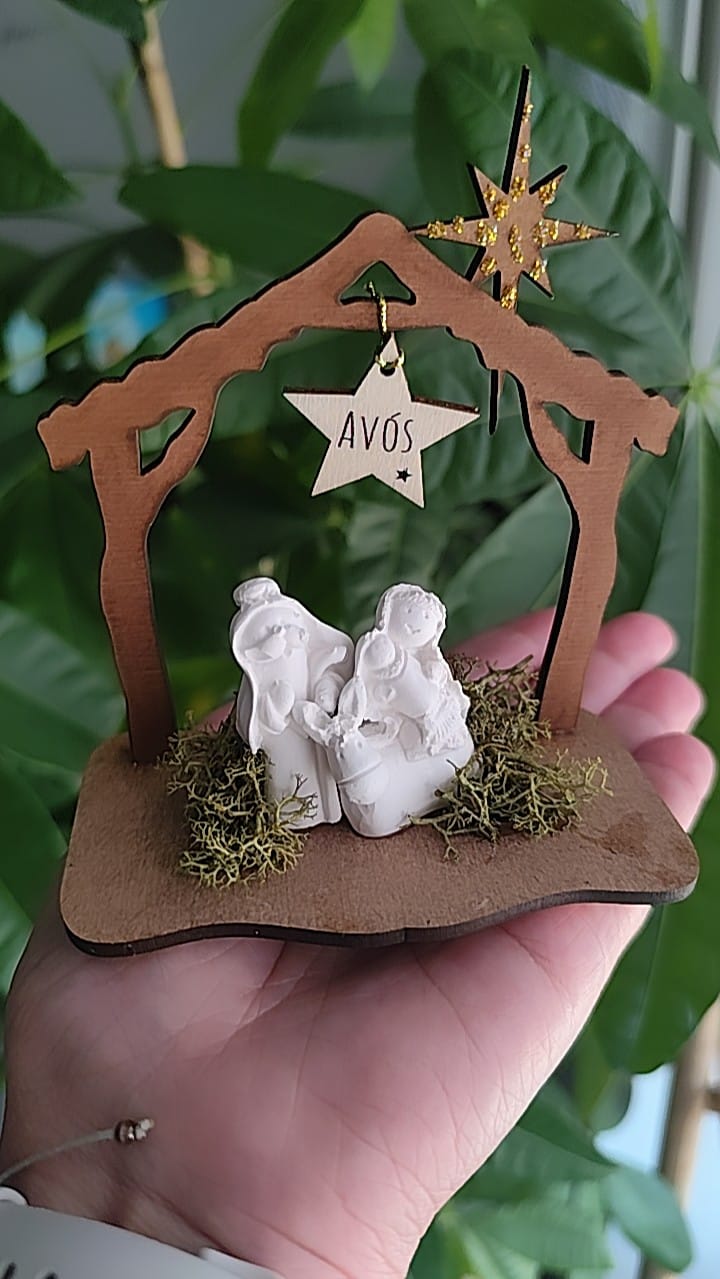 Cabanas de Natal em MDF com Gesso Perfumado | Decoração Artesanal