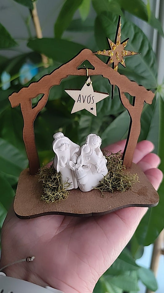 Cabanas de Natal em MDF com Gesso Perfumado | Decoração Artesanal