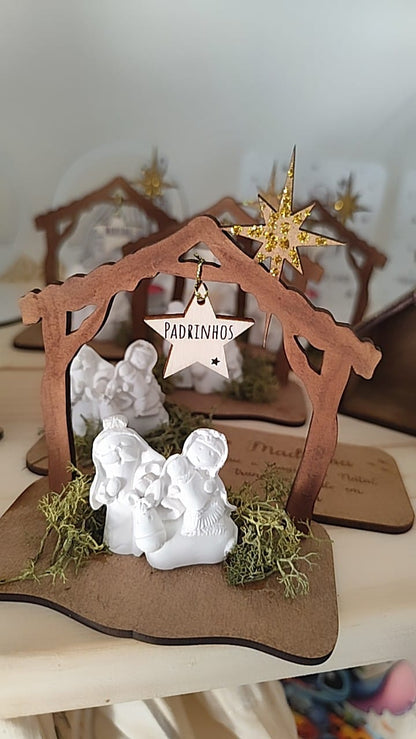 Cabanas de Natal em MDF com Gesso Perfumado | Decoração Artesanal