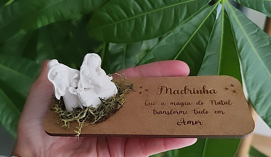 Presépio Gesso Perfumado em Base MDF| Decoração Natal