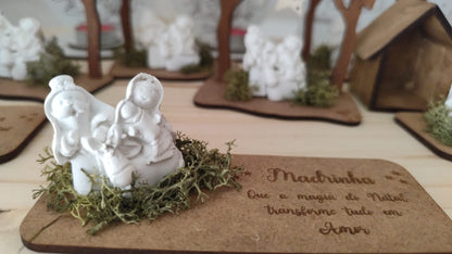 Presépio Gesso Perfumado em Base MDF| Decoração Natal