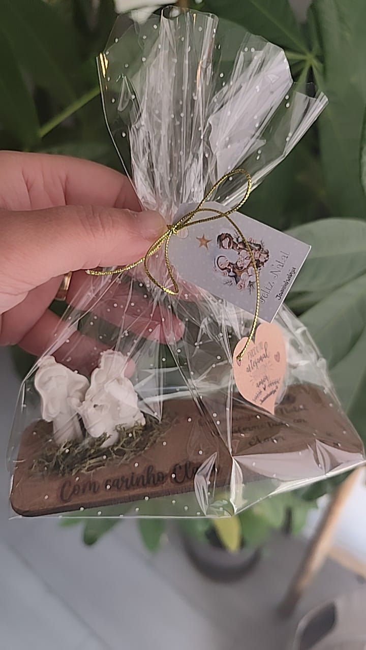 Presépio Gesso Perfumado em Base MDF| Decoração Natal
