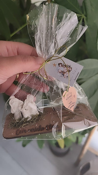 Presépio Gesso Perfumado em Base MDF| Decoração Natal