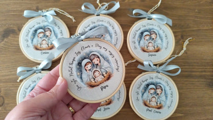 Bola Bastidorde Natal Personalizada | Decoração Artesanal