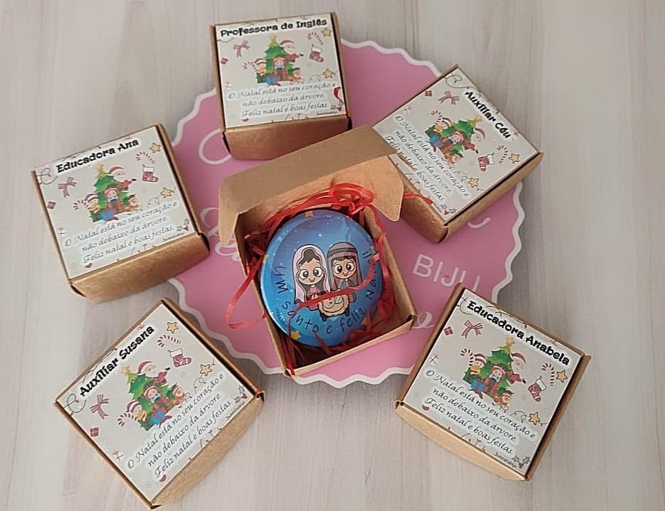 Íman Personalizado Natal Personalizado | Lembrança Artesanal