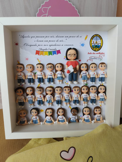Quadro Personalizado c/ Turmas até 25 Bonequinhos