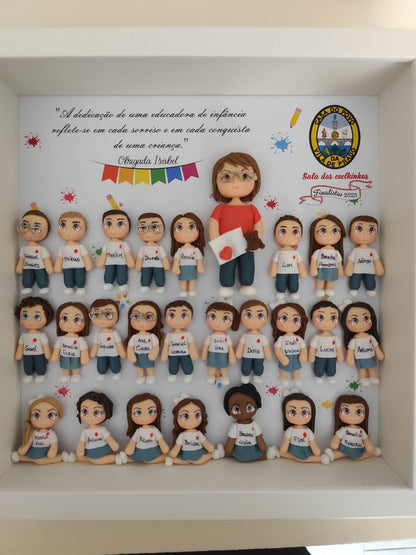 Quadro Personalizado c/ Turmas até 25 Bonequinhos
