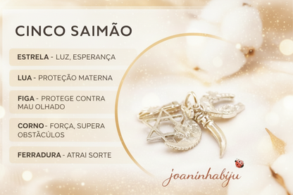Cinco Saimão – Amuleto de Proteção e Sorte