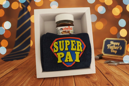 Caixa de Meias Super Pai e Chocolate Nutella