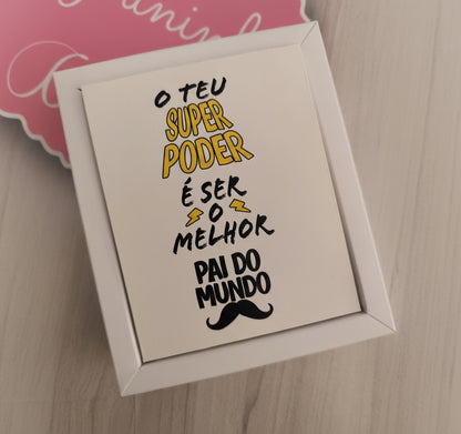 Caixa de Meias Super Pai e Chocolate Nutella