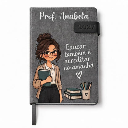 Agenda Personalizada 2027 | Com Caneta Gravada e Caneca | Joaninha Biju