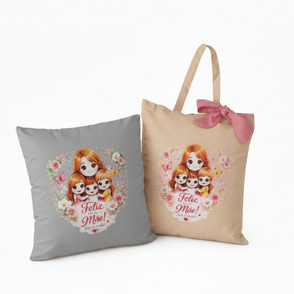 Conjunto Almofada Personalizada + Totebag